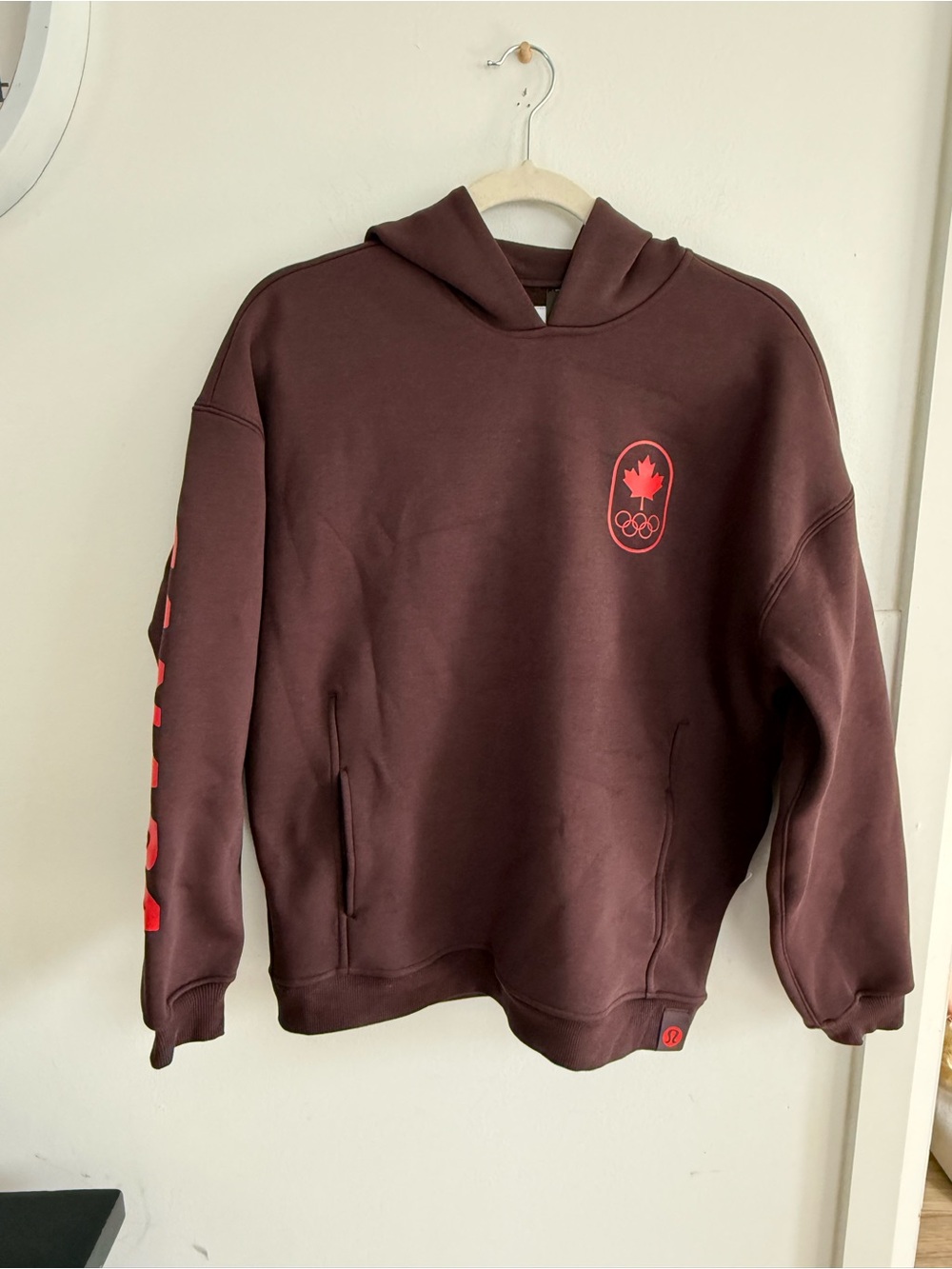 NWOT LULULEMON athletica Men's Hoodie with Red Logo